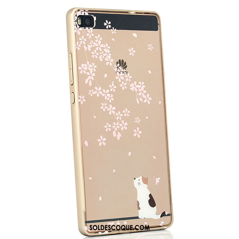 Coque Huawei P8 Téléphone Portable Étui Transparent Créatif Métal Pas Cher