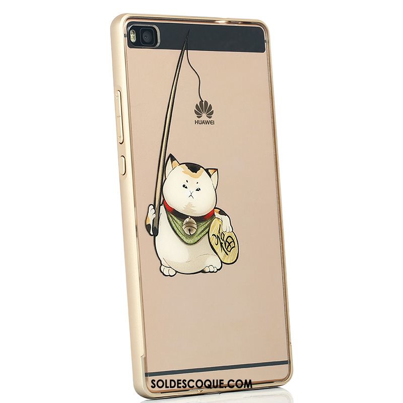 Coque Huawei P8 Téléphone Portable Étui Transparent Créatif Métal Pas Cher