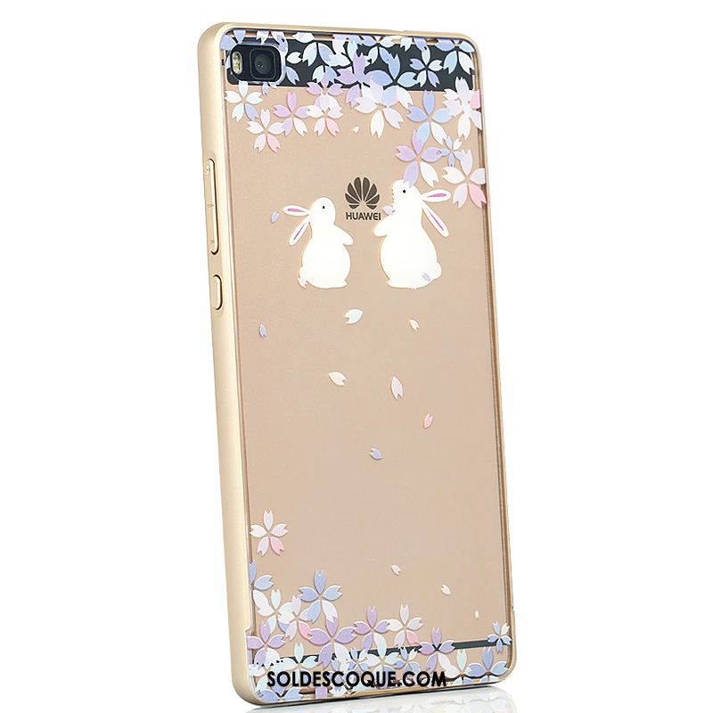 Coque Huawei P8 Téléphone Portable Étui Transparent Créatif Métal Pas Cher