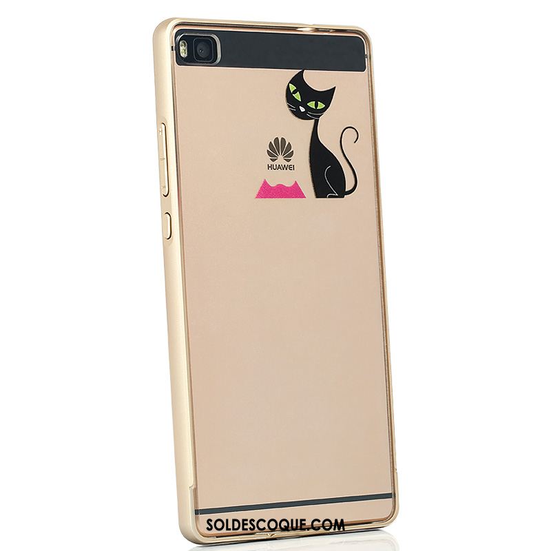 Coque Huawei P8 Téléphone Portable Étui Transparent Créatif Métal Pas Cher