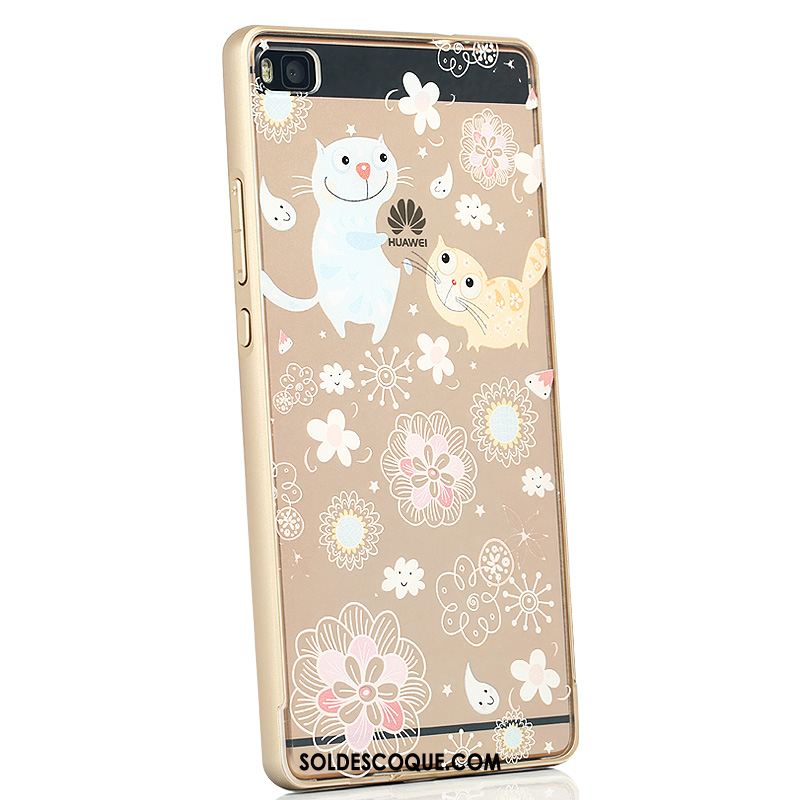 Coque Huawei P8 Téléphone Portable Étui Transparent Créatif Métal Pas Cher