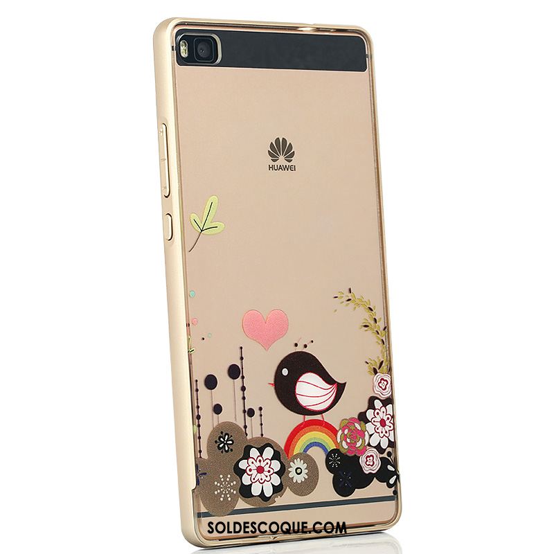 Coque Huawei P8 Téléphone Portable Étui Transparent Créatif Métal Pas Cher