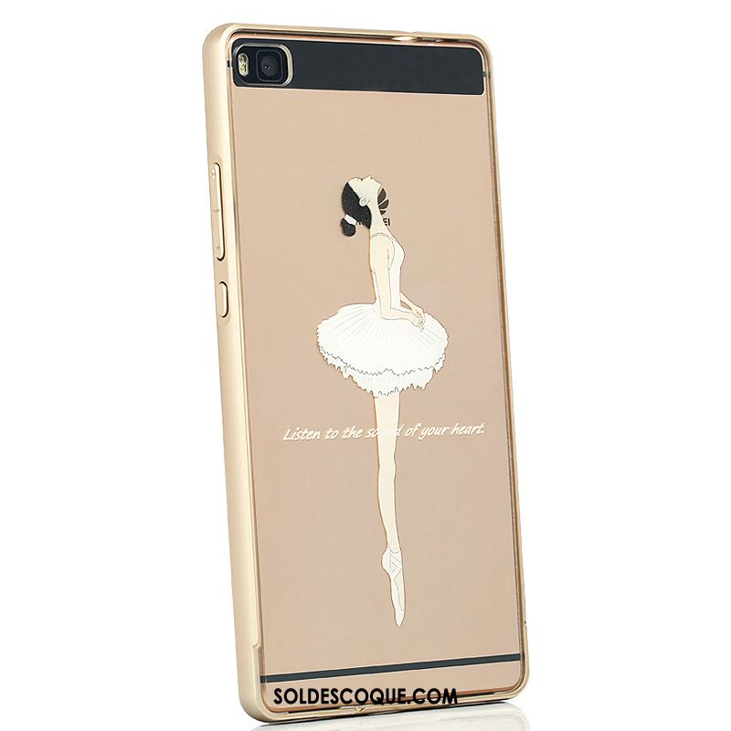 Coque Huawei P8 Téléphone Portable Étui Transparent Créatif Métal Pas Cher