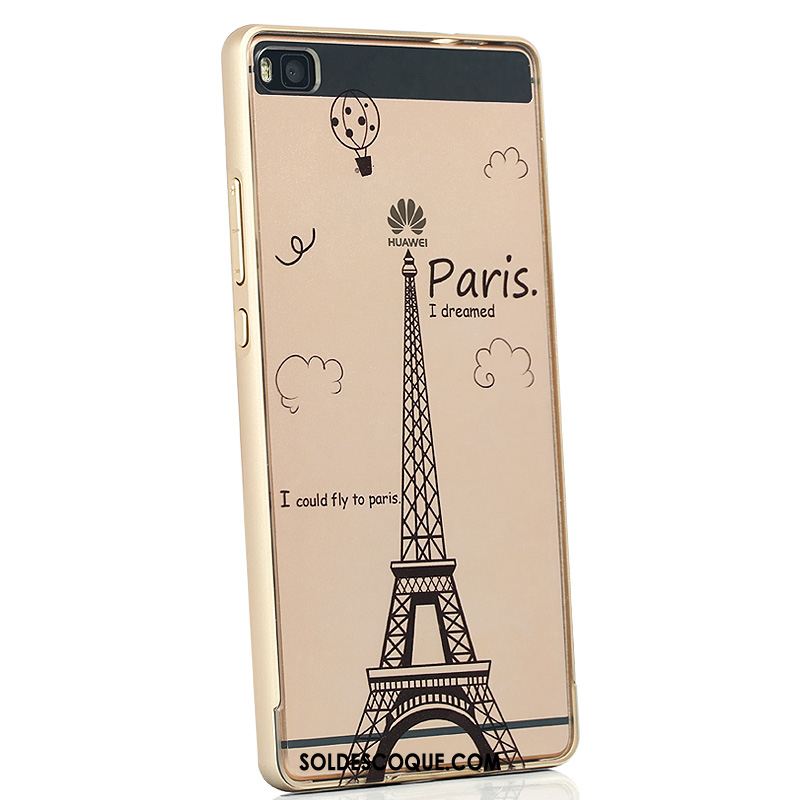 Coque Huawei P8 Téléphone Portable Étui Transparent Créatif Métal Pas Cher