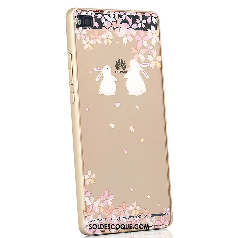 Coque Huawei P8 Téléphone Portable Étui Transparent Créatif Métal Pas Cher