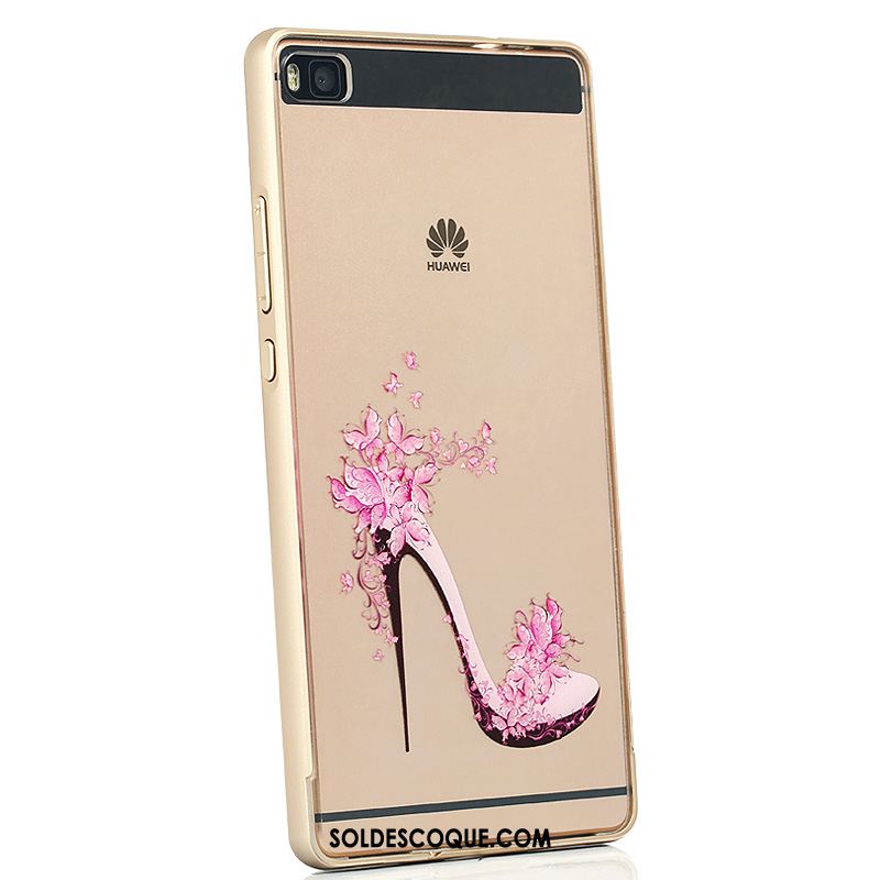 Coque Huawei P8 Téléphone Portable Étui Transparent Créatif Métal Pas Cher