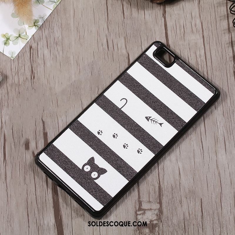 Coque Huawei P8 Étui Protection Incassable Téléphone Portable Noir Housse Pas Cher