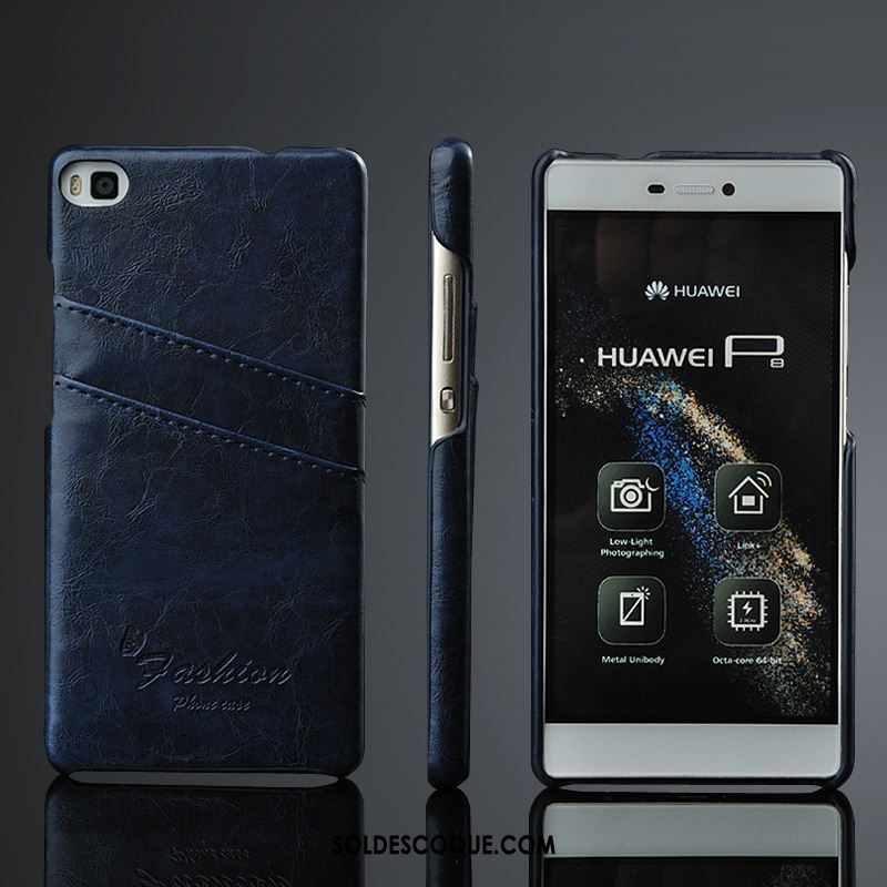 Coque Huawei P8 Étui Protection Étui En Cuir Cuir Véritable Téléphone Portable Pas Cher