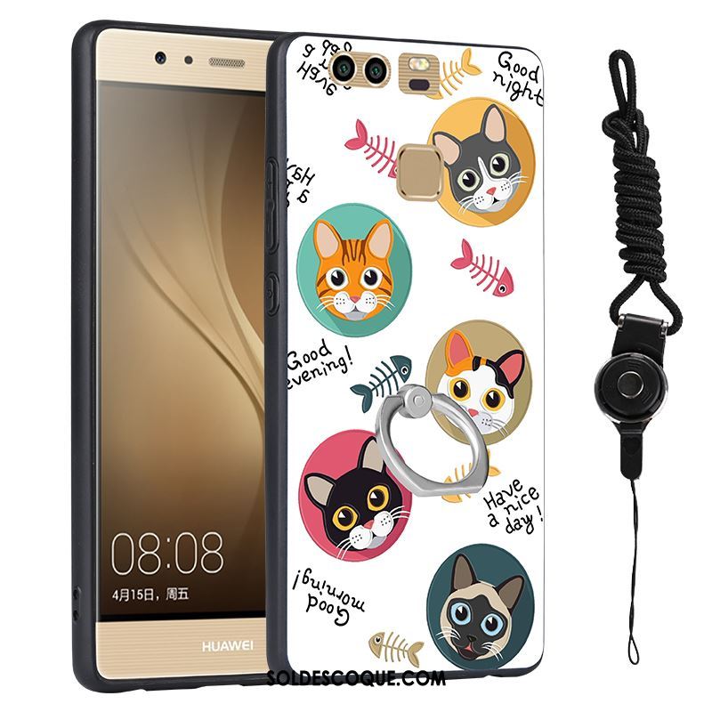 Coque Huawei P9 Bleu Étui Ornements Suspendus Téléphone Portable Tout Compris Pas Cher