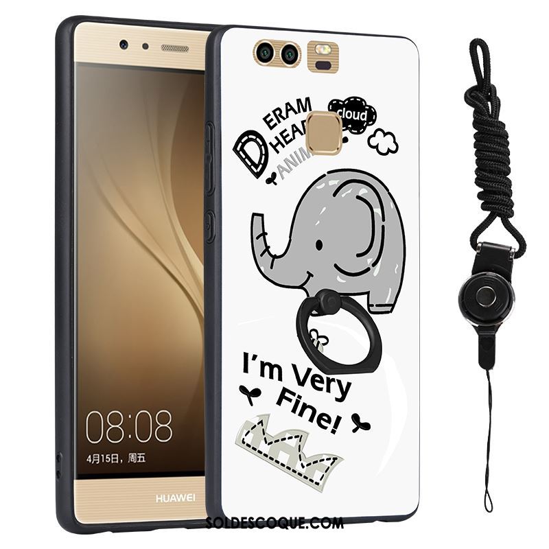 Coque Huawei P9 Bleu Étui Ornements Suspendus Téléphone Portable Tout Compris Pas Cher