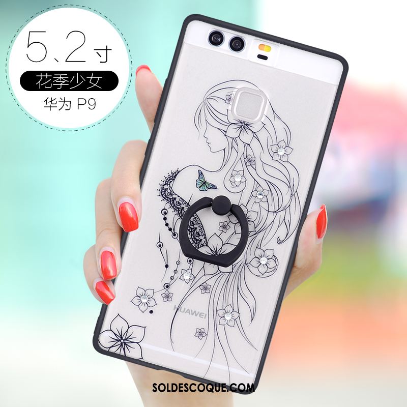 Coque Huawei P9 Créatif Rose Tout Compris Téléphone Portable Étui Soldes