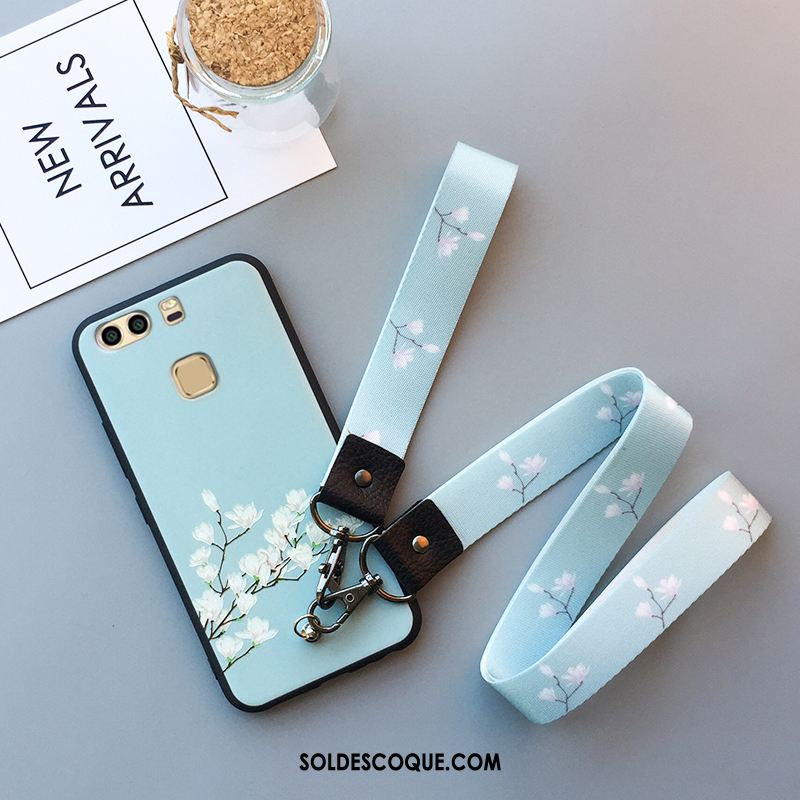 Coque Huawei P9 Gaufrage Vert Incassable Tout Compris Silicone France