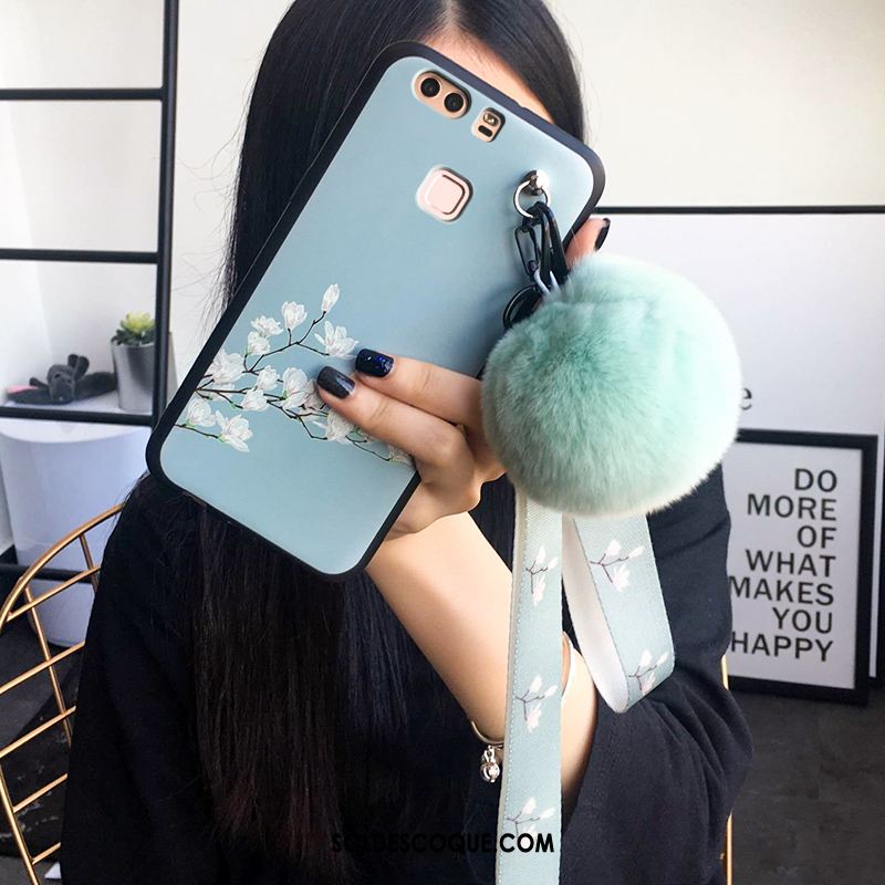 Coque Huawei P9 Gaufrage Vert Incassable Tout Compris Silicone France