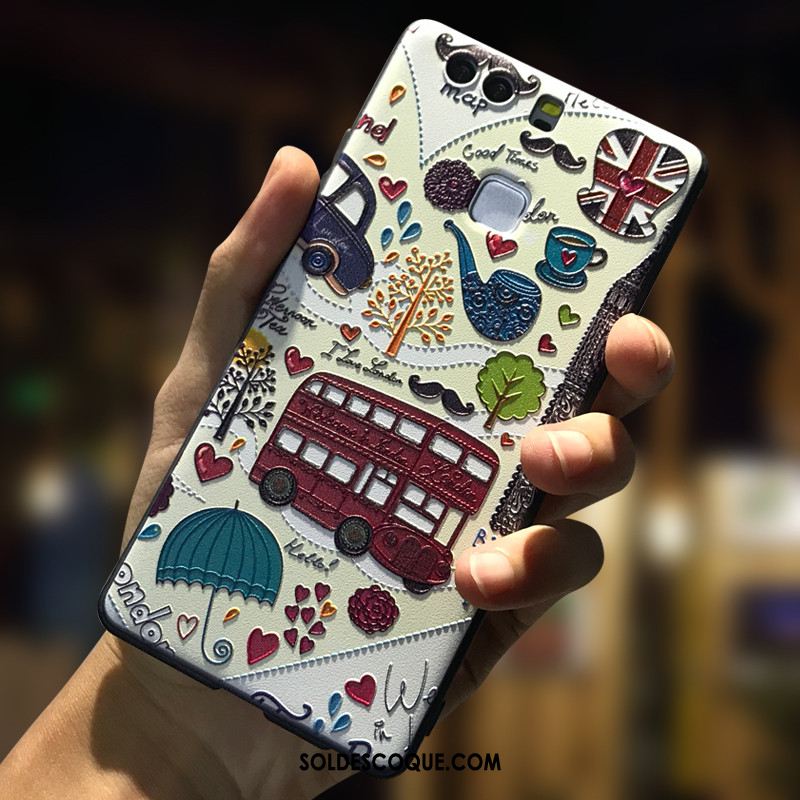 Coque Huawei P9 Incassable Téléphone Portable Dessin Animé Silicone Délavé En Daim Soldes