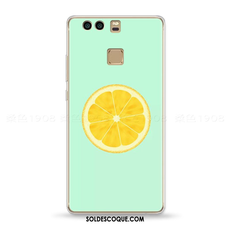 Coque Huawei P9 Jeunesse Citron Fruit Petit Gaufrage Soldes