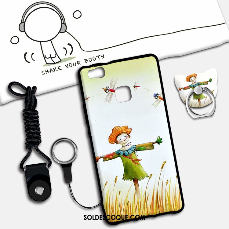 Coque Huawei P9 Lite Dessin Animé Fluide Doux Ornements Suspendus Jeunesse Support Housse Soldes