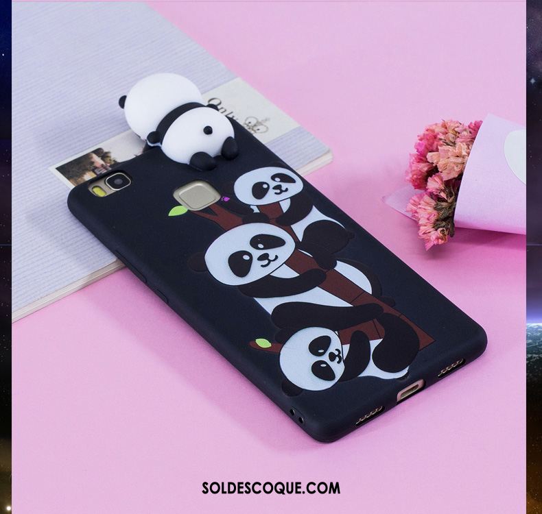 Coque Huawei P9 Lite Dessin Animé Peinture Étui Bleu Tout Compris Pas Cher