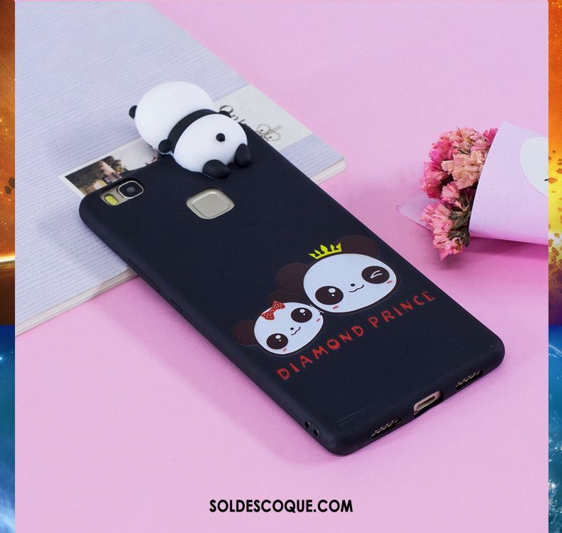 Coque Huawei P9 Lite Dessin Animé Peinture Étui Bleu Tout Compris Pas Cher