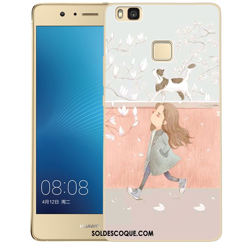 Coque Huawei P9 Lite Dessin Animé Protection Fluide Doux Vert Étui En Vente