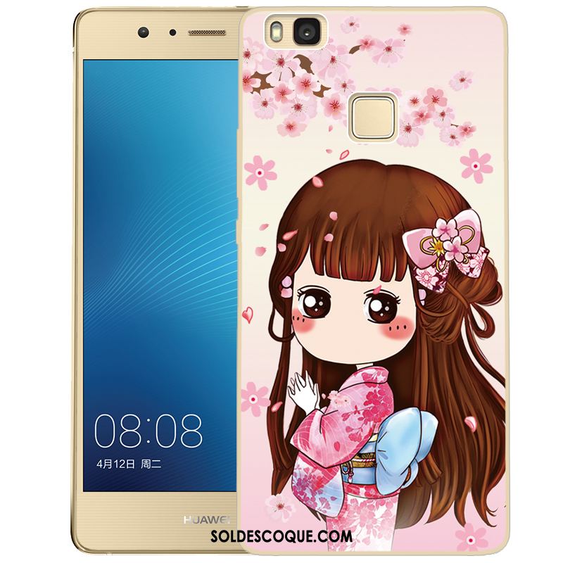 Coque Huawei P9 Lite Dessin Animé Protection Fluide Doux Vert Étui En Vente