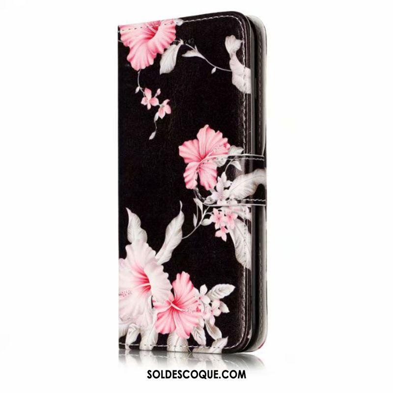 Coque Huawei P9 Lite Modèle Fleurie Silicone Protection Rose Étui En Cuir Soldes