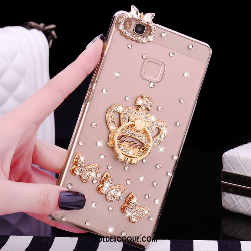 Coque Huawei P9 Lite Strass Anneau Transparent Difficile Téléphone Portable En Vente