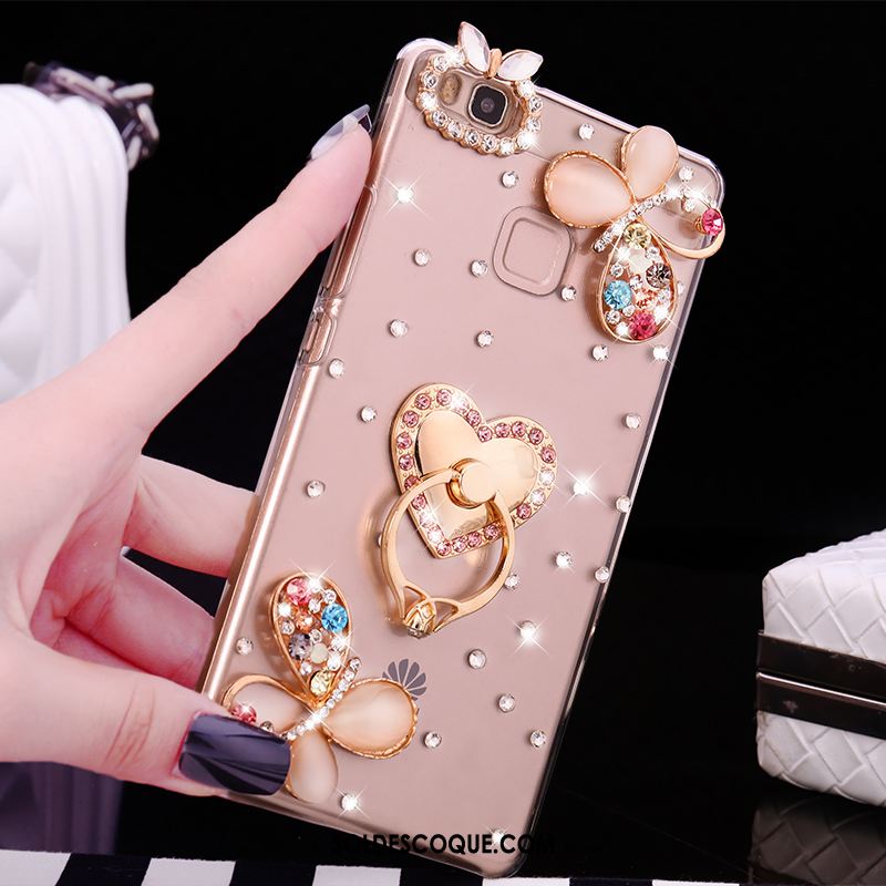 Coque Huawei P9 Lite Strass Anneau Transparent Difficile Téléphone Portable En Vente