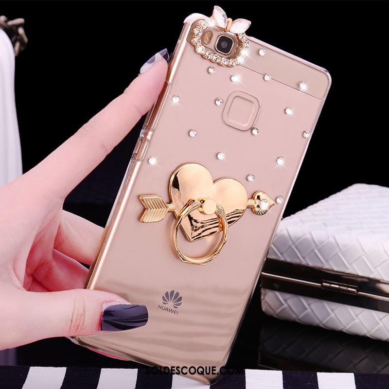 Coque Huawei P9 Lite Strass Anneau Transparent Difficile Téléphone Portable En Vente