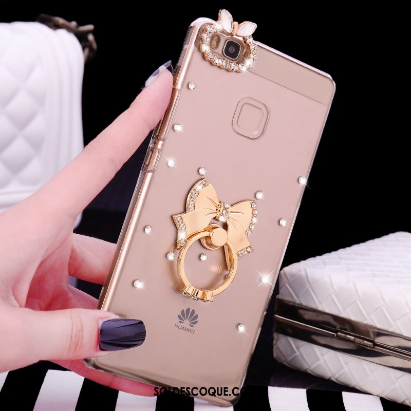 Coque Huawei P9 Lite Strass Anneau Transparent Difficile Téléphone Portable En Vente