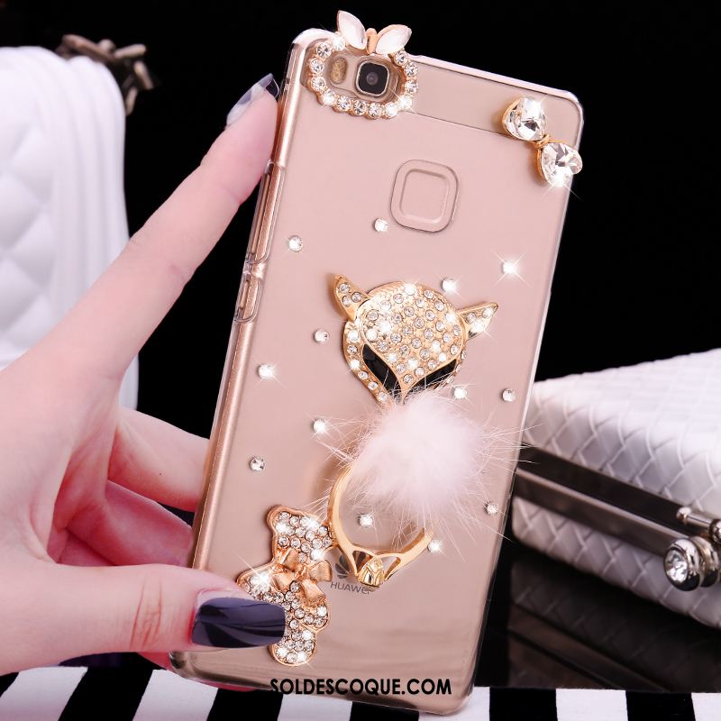 Coque Huawei P9 Lite Strass Anneau Transparent Difficile Téléphone Portable En Vente