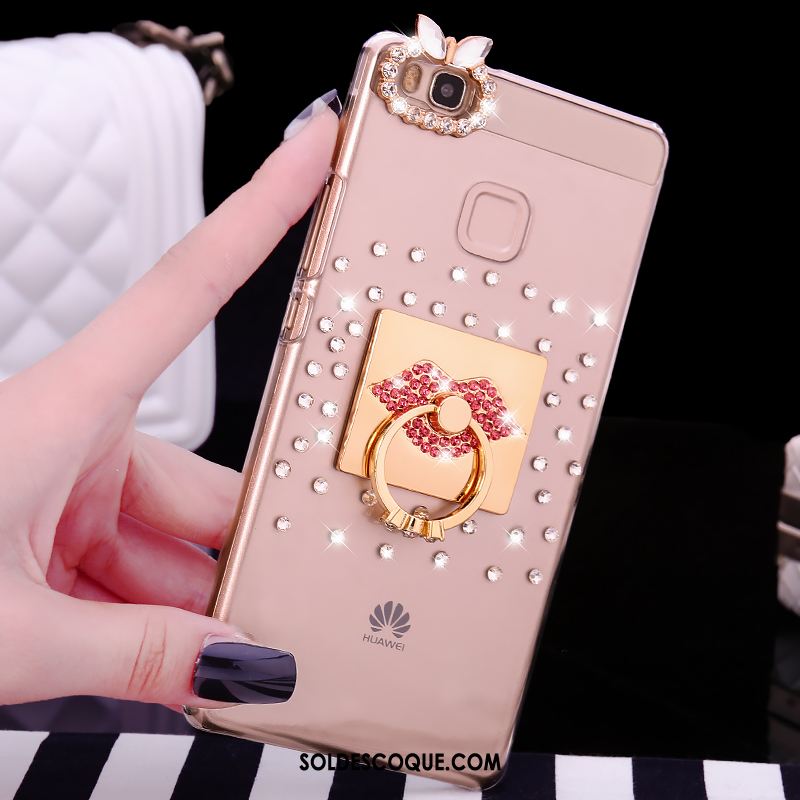 Coque Huawei P9 Lite Strass Anneau Transparent Difficile Téléphone Portable En Vente
