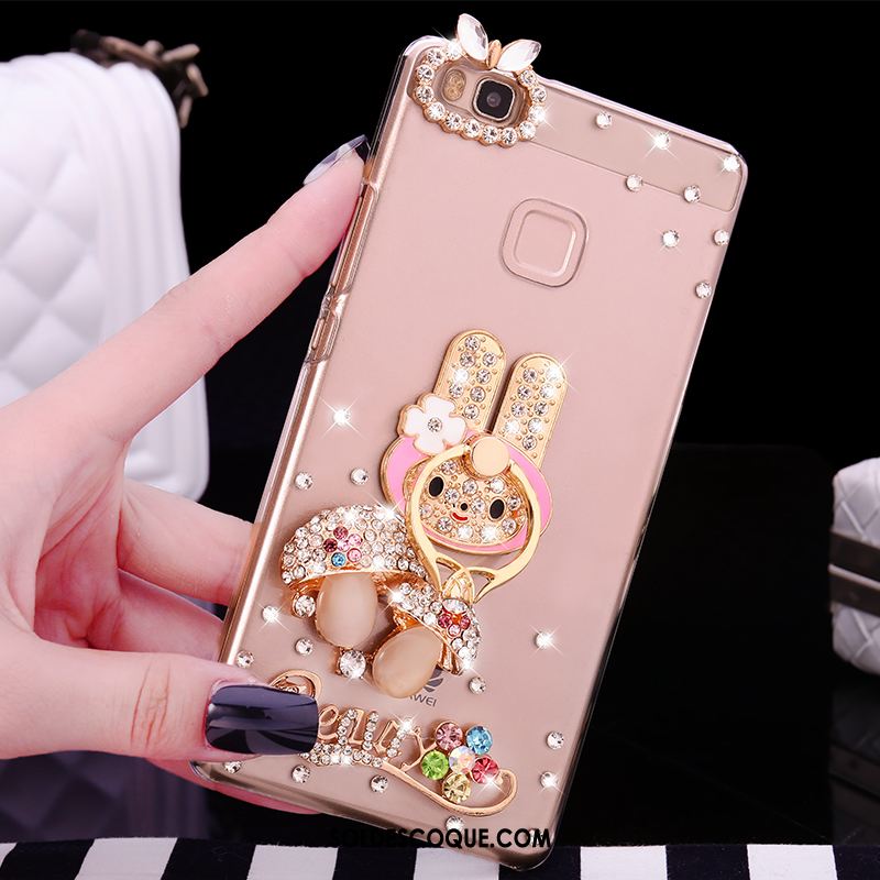 Coque Huawei P9 Lite Strass Anneau Transparent Difficile Téléphone Portable En Vente