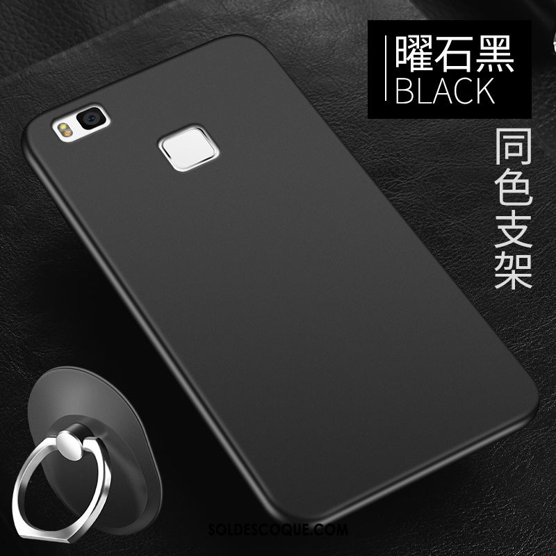 Coque Huawei P9 Lite Tout Compris Silicone Simple Téléphone Portable Noir Soldes
