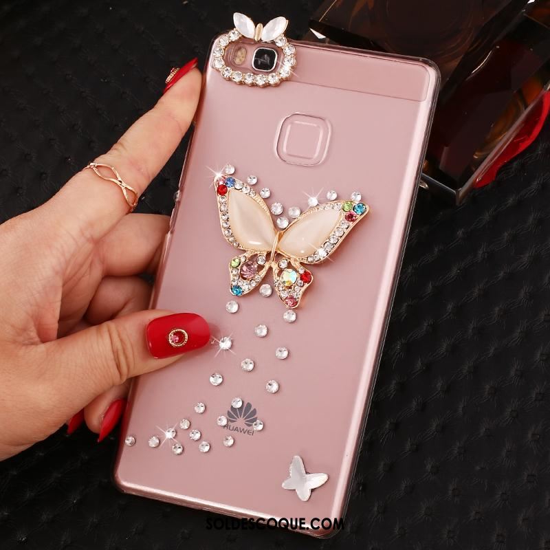 Coque Huawei P9 Lite Téléphone Portable Jeunesse Protection Strass Étui En Ligne