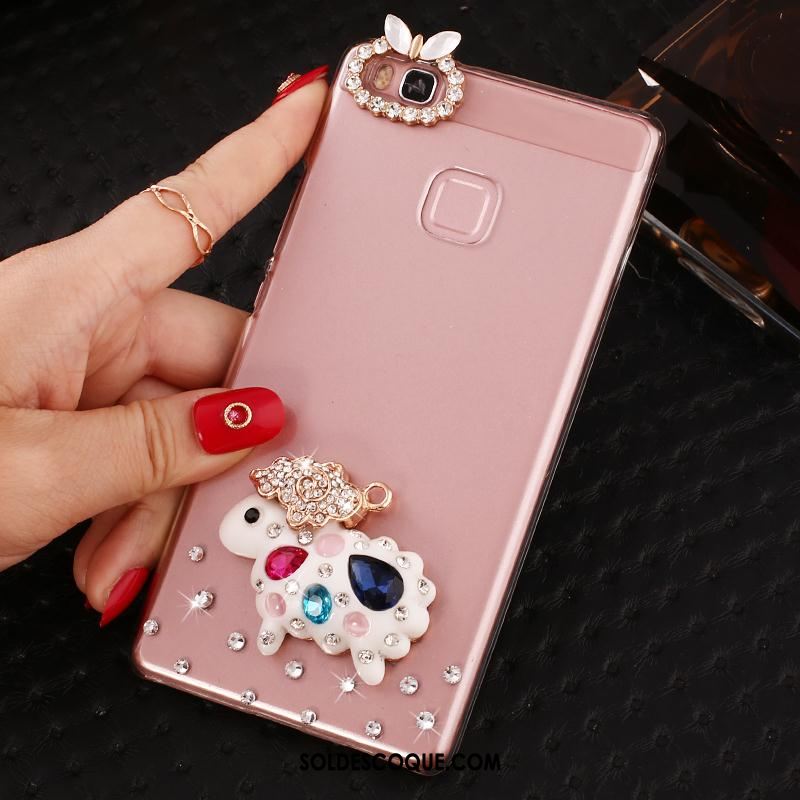 Coque Huawei P9 Lite Téléphone Portable Jeunesse Protection Strass Étui En Ligne