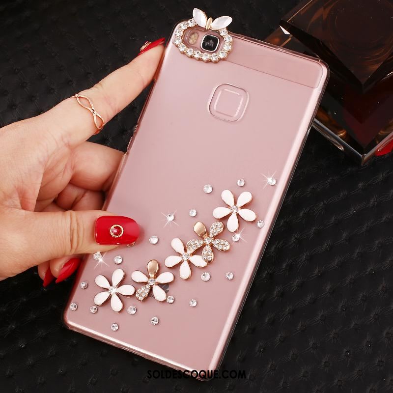 Coque Huawei P9 Lite Téléphone Portable Jeunesse Protection Strass Étui En Ligne