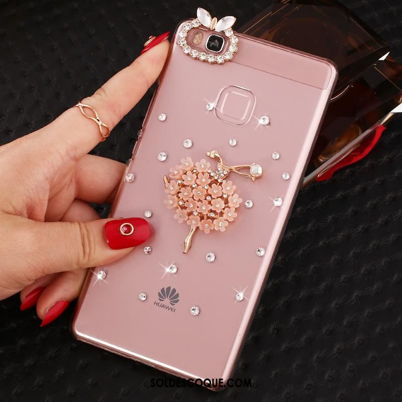 Coque Huawei P9 Lite Téléphone Portable Jeunesse Protection Strass Étui En Ligne