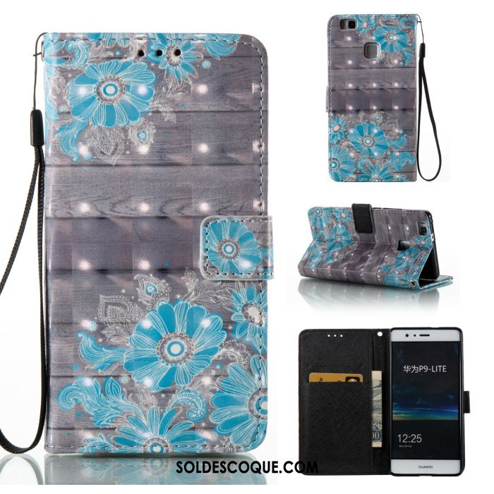 Coque Huawei P9 Lite Téléphone Portable Silicone Incassable Strass Étui En Cuir Soldes