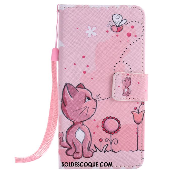 Coque Huawei P9 Lite Étui En Cuir Rose Jeunesse Silicone Clamshell Housse Soldes