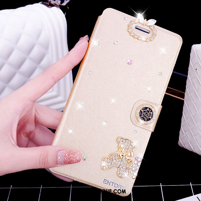 Coque Huawei P9 Lite Étui En Cuir Téléphone Portable Jeunesse Strass Protection Housse Pas Cher