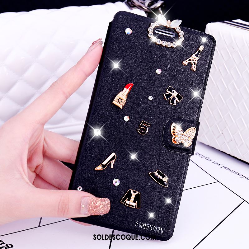 Coque Huawei P9 Lite Étui En Cuir Téléphone Portable Jeunesse Strass Protection Housse Pas Cher