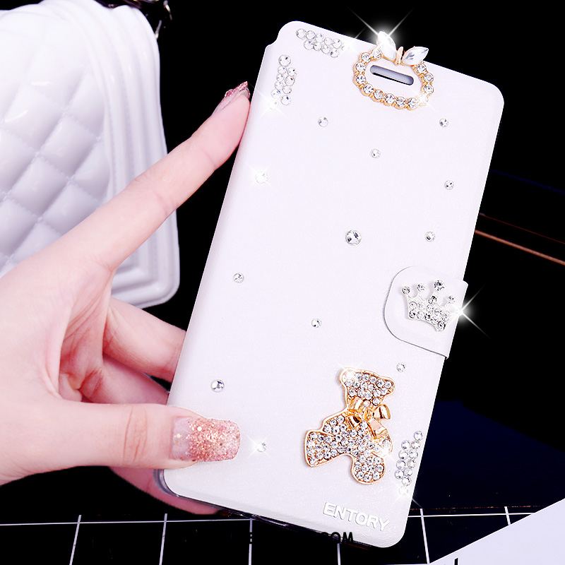 Coque Huawei P9 Lite Étui En Cuir Téléphone Portable Jeunesse Strass Protection Housse Pas Cher