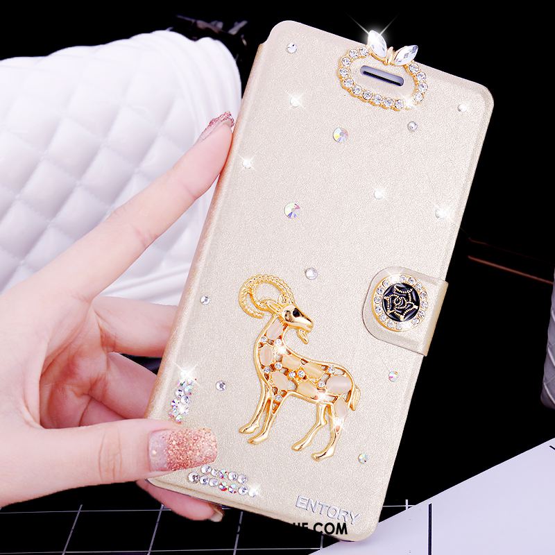 Coque Huawei P9 Lite Étui En Cuir Téléphone Portable Jeunesse Strass Protection Housse Pas Cher