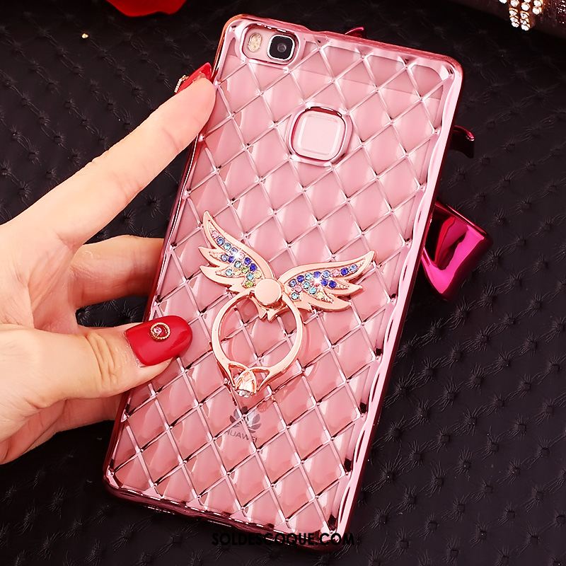 Coque Huawei P9 Lite Étui Protection Incassable Téléphone Portable Rose Housse Pas Cher