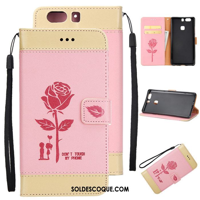 Coque Huawei P9 Plus Carte Incassable Portefeuille Téléphone Portable Fluide Doux En Ligne