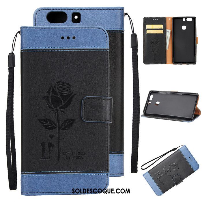 Coque Huawei P9 Plus Carte Incassable Portefeuille Téléphone Portable Fluide Doux En Ligne