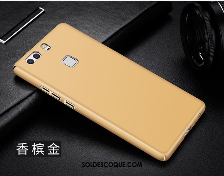 Coque Huawei P9 Plus Délavé En Daim Difficile Tout Compris Bleu Anneau Pas Cher