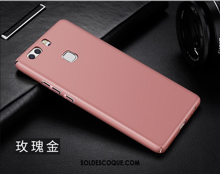 Coque Huawei P9 Plus Délavé En Daim Difficile Tout Compris Bleu Anneau Pas Cher