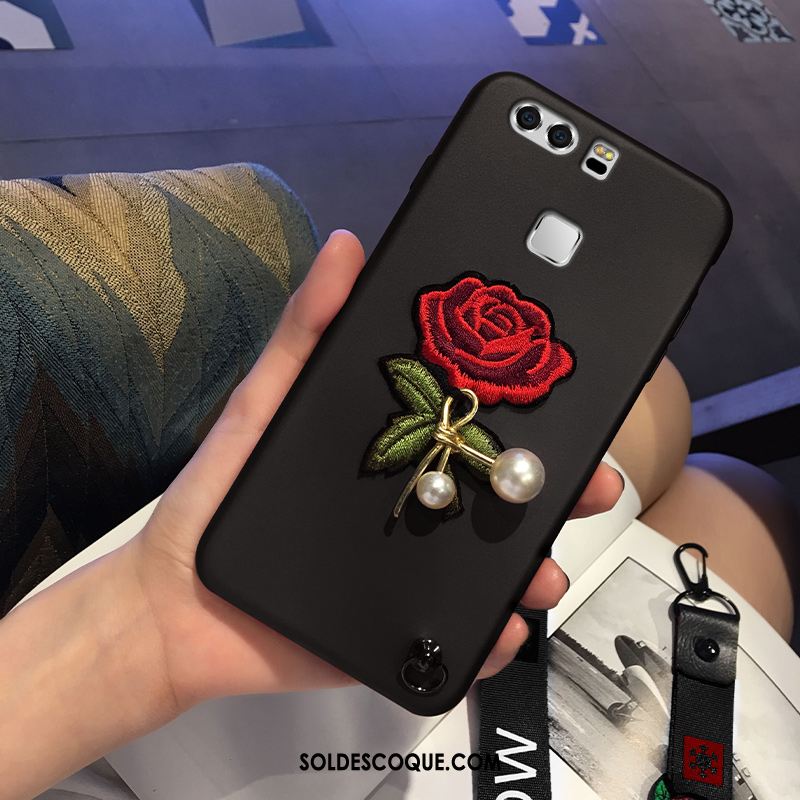 Coque Huawei P9 Plus Incassable Tout Compris Téléphone Portable Rouge Ornements Suspendus Pas Cher