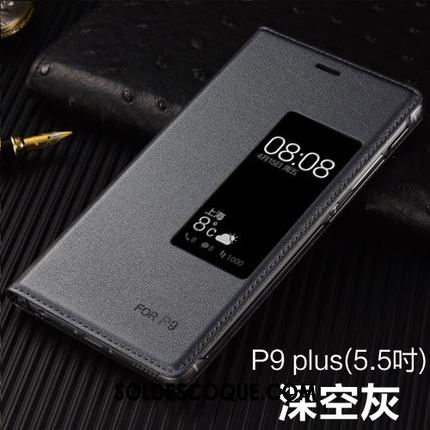 Coque Huawei P9 Plus Incassable Étui Étui En Cuir Téléphone Portable Clamshell En Ligne